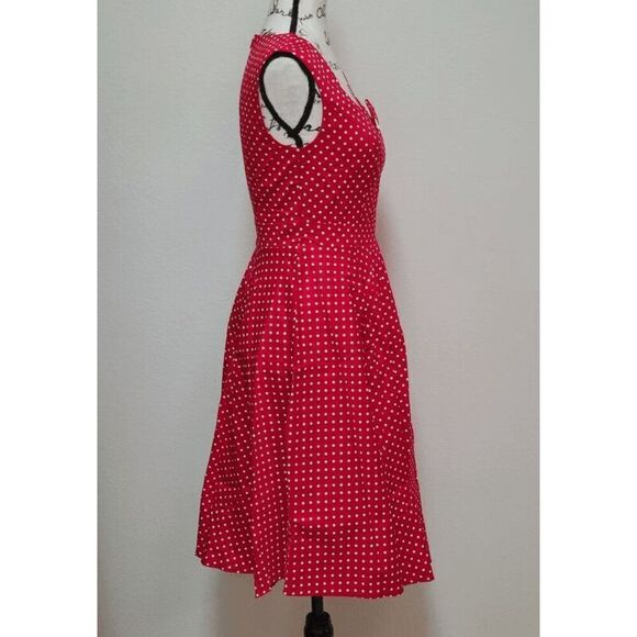 ❤️ Pinup 1950s Retro Red Polka Dot Disney Minnie Mouse Dress S, XL NWT - Picture 9 of 17
